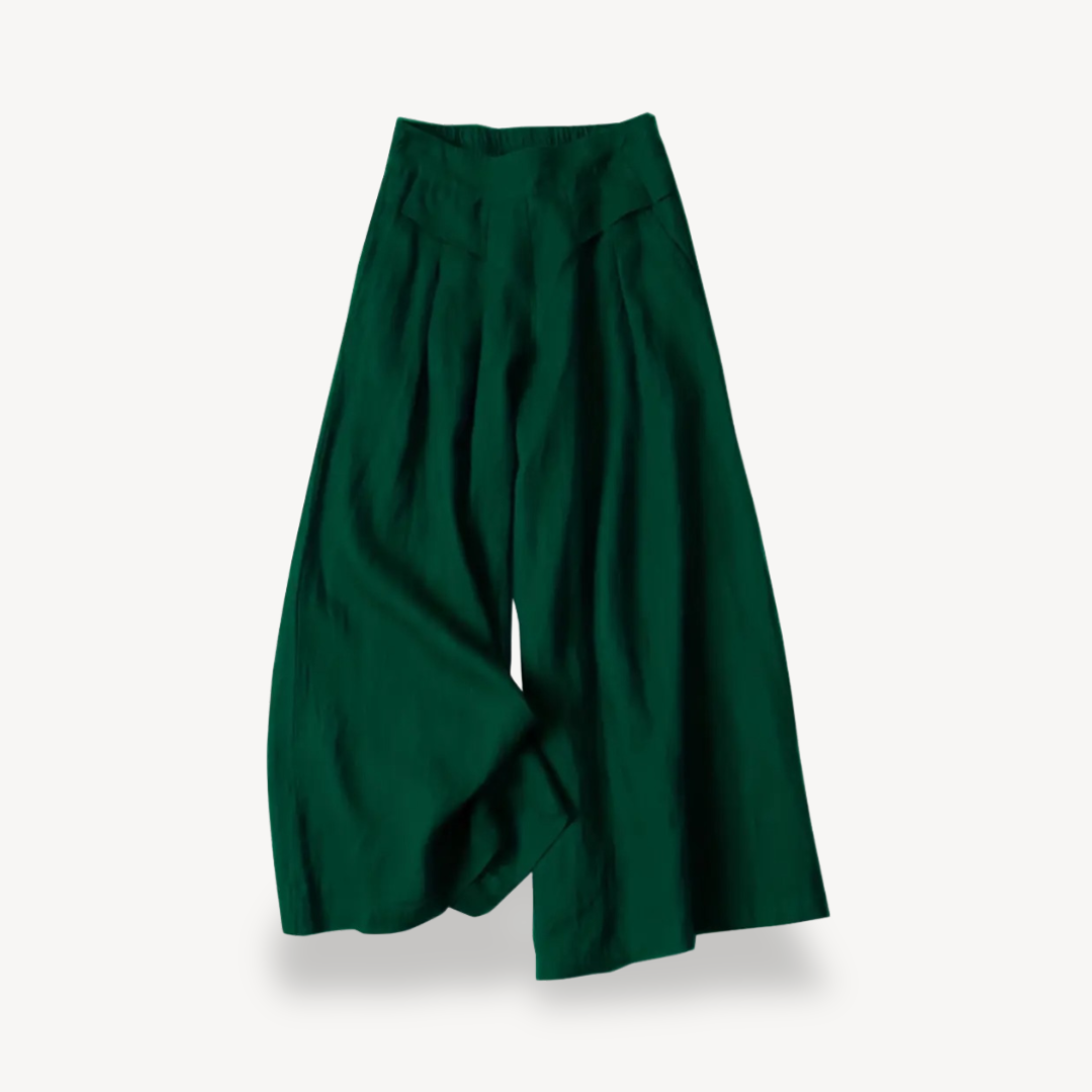 Women's Wide-Legged Linen Culottes