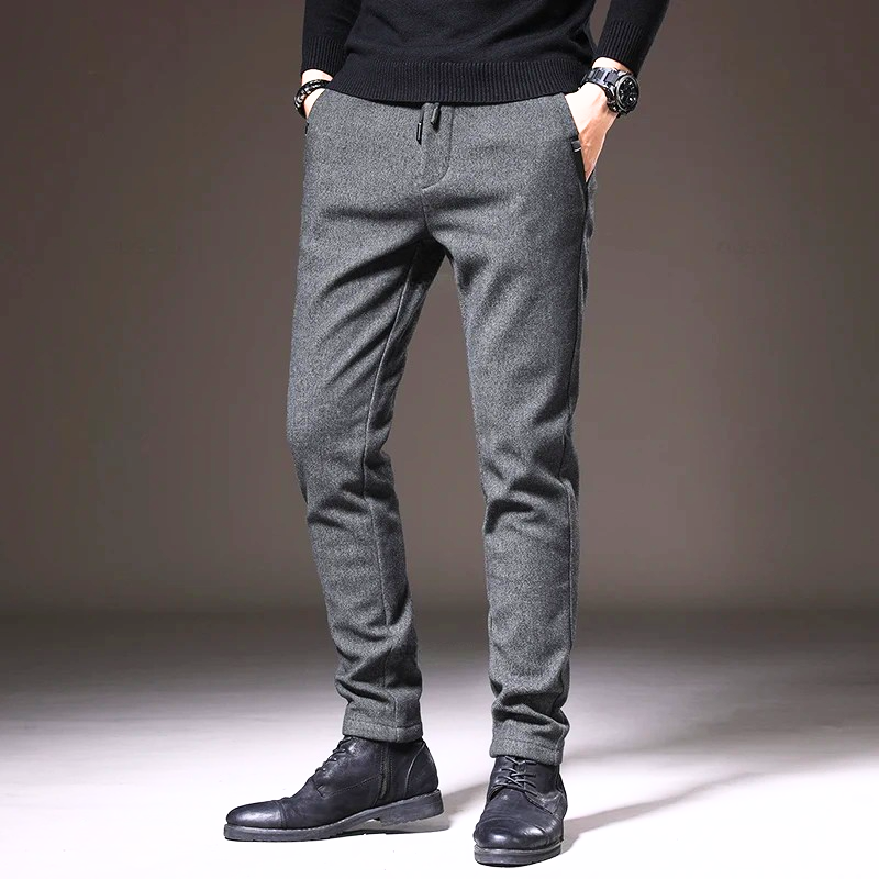 Men's Skinny Fit Jogger Pants with Elastic Waist - BritishElegance