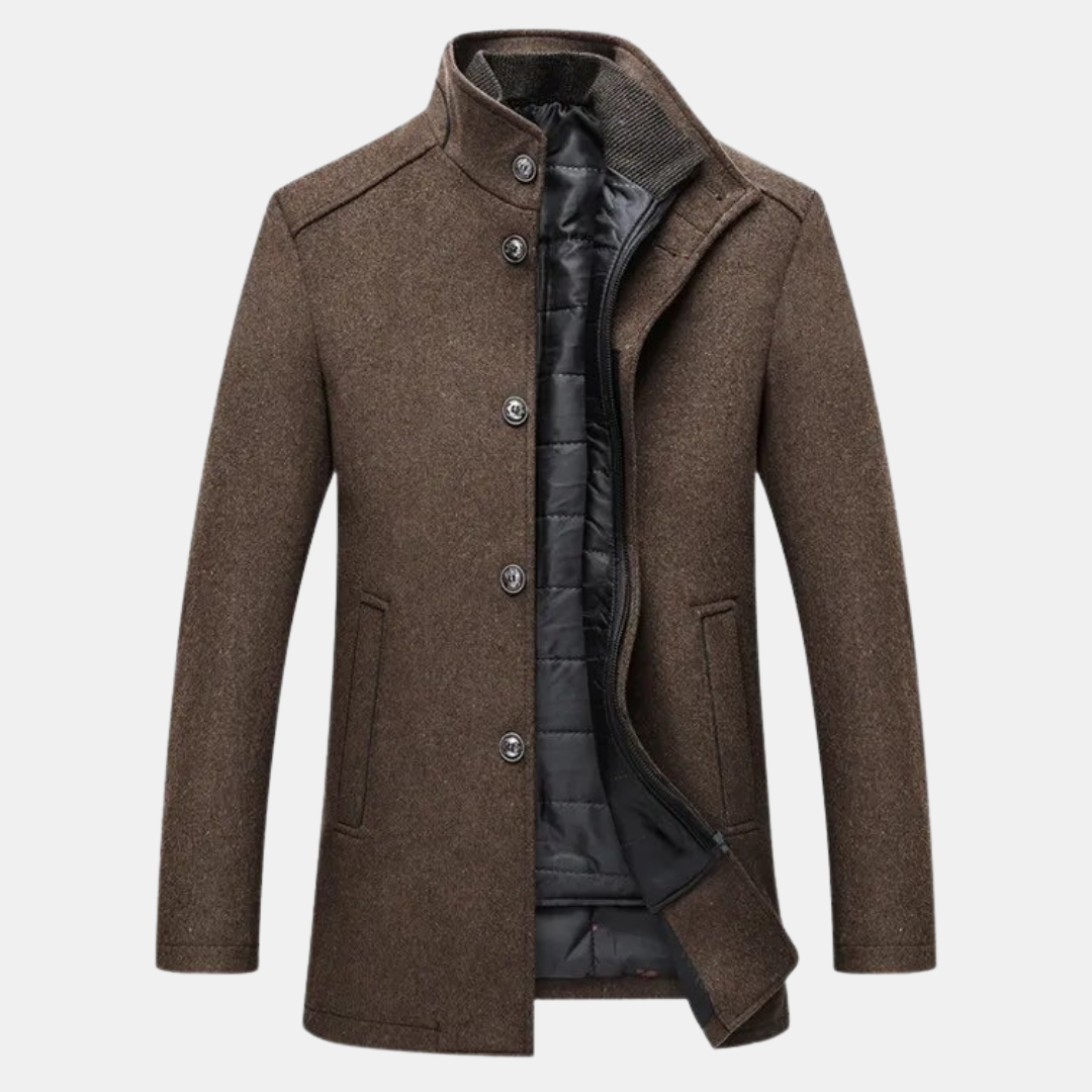 Warm Padded Men's Parka Jacket with Fleece Lining - BritishElegance