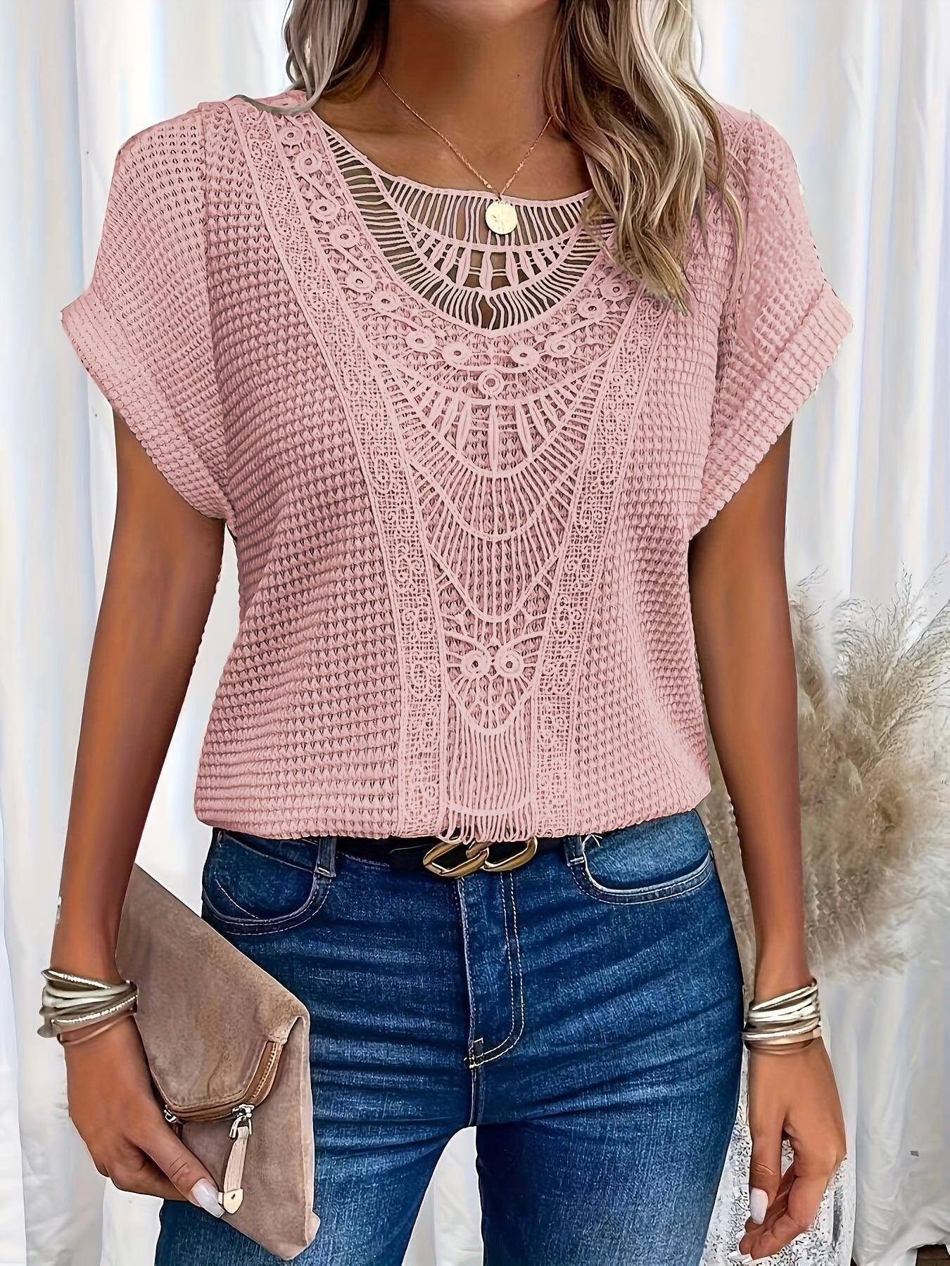 Lovely Cable Knit Women's Top