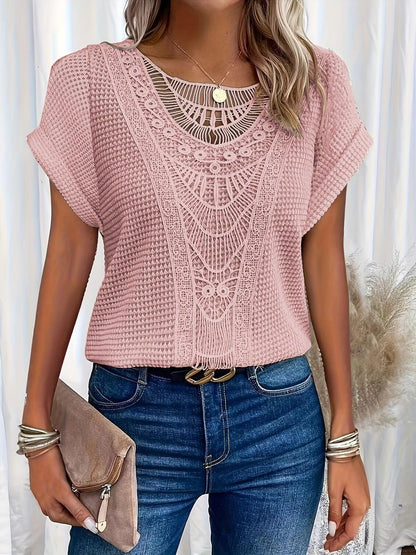 Lovely Cable Knit Women's Top