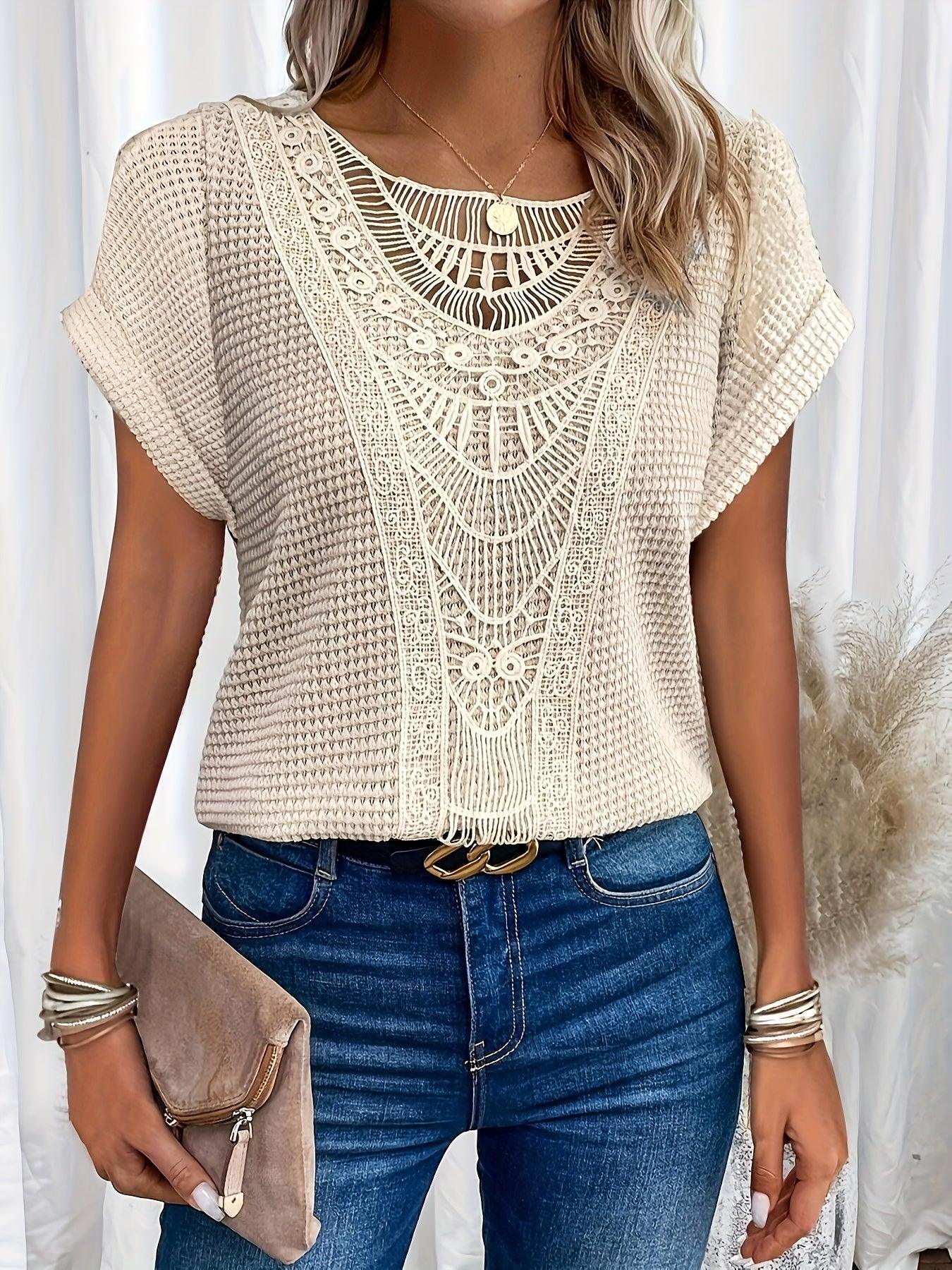 Lovely Cable Knit Women's Top - BritishElegance