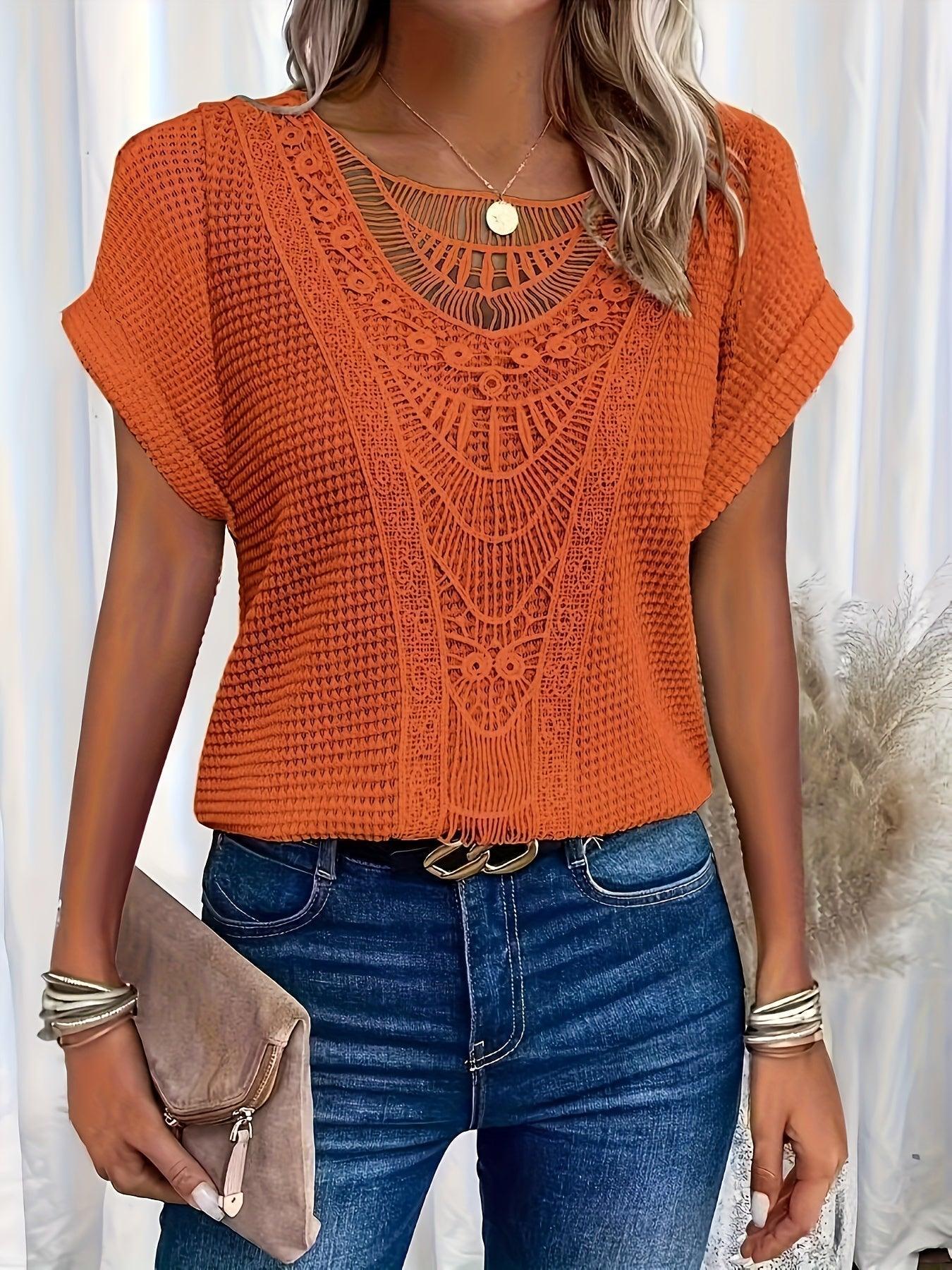 Lovely Cable Knit Women's Top