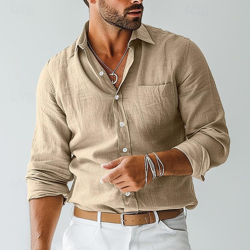Slim Fit Casual Button Down Shirt - BritishElegance