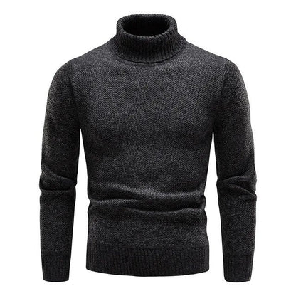 Cevori Classic Slim Fit Turtleneck Ribbed Jumper