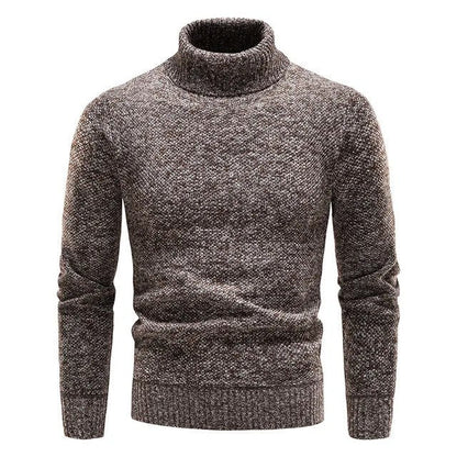 Men’s Heathered Slim Fit Turtleneck Sweater
