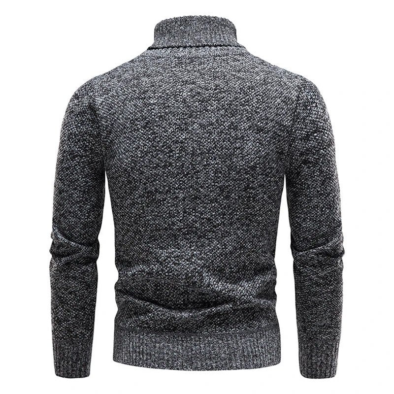 Men’s Heathered Slim Fit Turtleneck Sweater