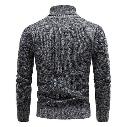 Men’s Heathered Slim Fit Turtleneck Sweater