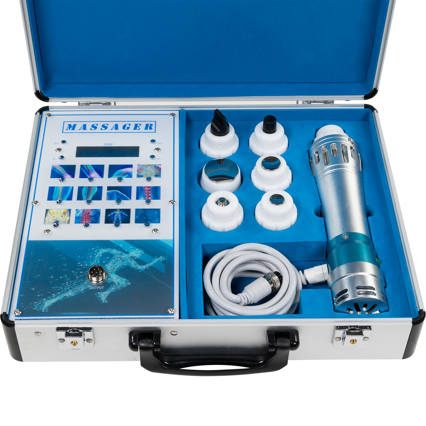 Portable Shockwave Therapy Kit With Travel Case - BritishElegance