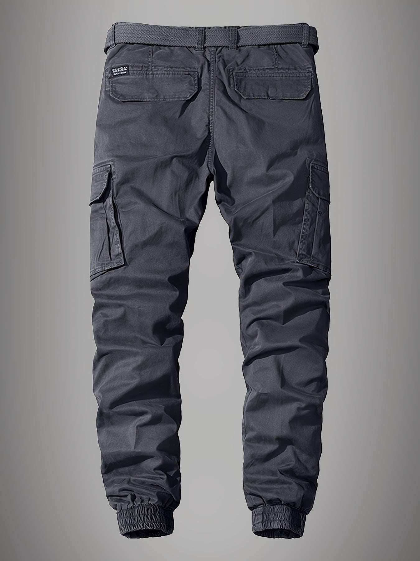 Premium Men’s Cargo Joggers – Embroidered Design with Multiple Pockets