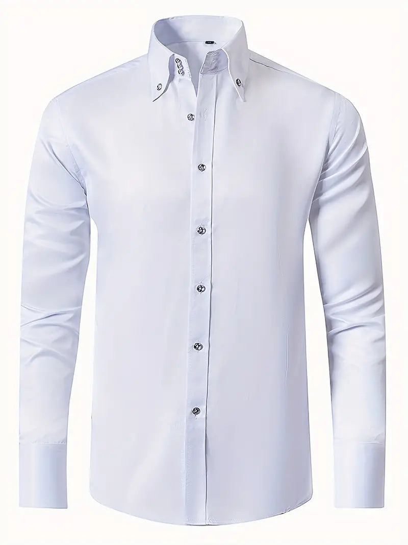 Classic Mens Dress Shirt with Buttons