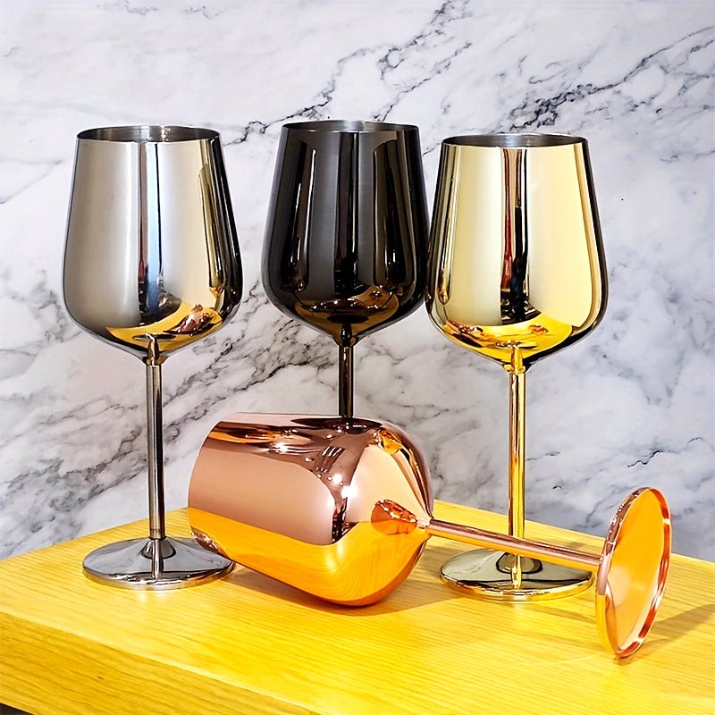 Silver Plated Mirror Finish Wine Glass - BritishElegance