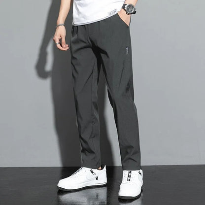 Elegant Fitness Pants with Drawstring Waist