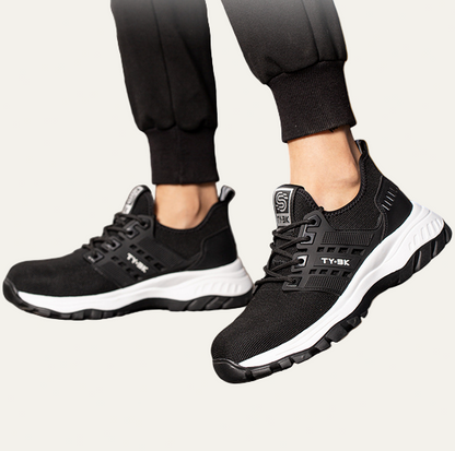 Men’s Mesh Lace Up Safety Work Sneakers