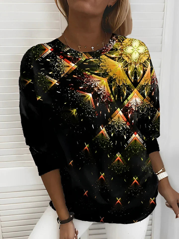Women's Trendy Sweatshirt with Graphic Print Design
