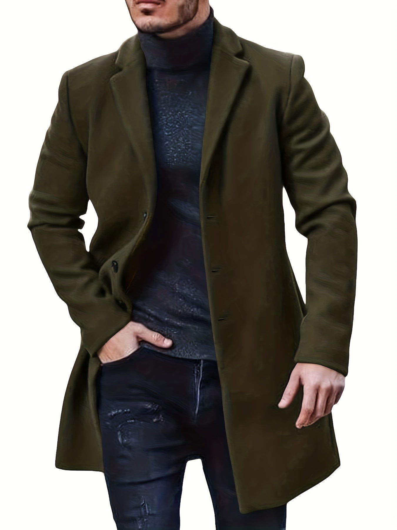 Warm Waterproof Men's Puffy Winter Coat