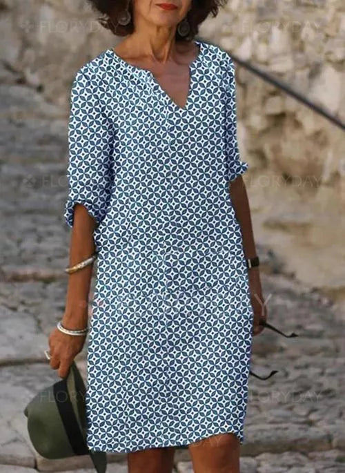 Chic Knee Length Dress for Ladies