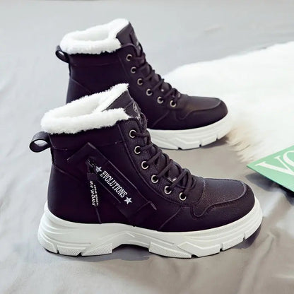 Arctelle | Women’s Winter High-Top Snow Boots – Warm, Non-Slip & Fleece-Lined Comfort