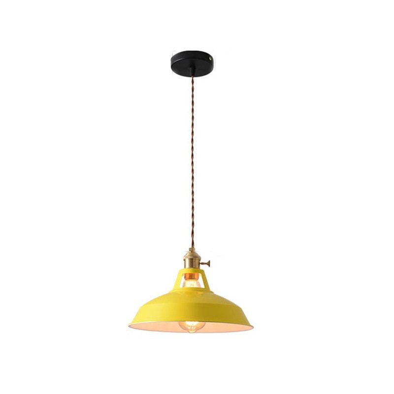 Vibrant Color Metal Pendant Light Fixture