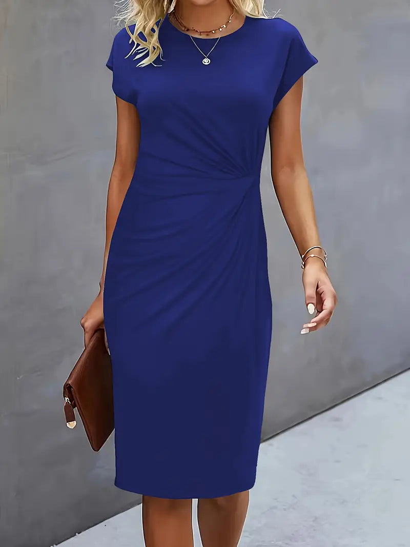 Elegant Ladies Scoop Neck Casual Dress