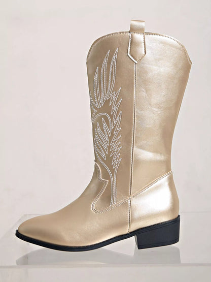 Decorative High Heel Ankle Boots - BritishElegance