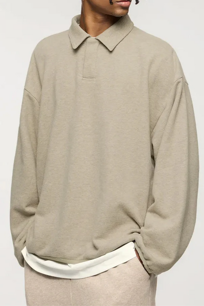 Yael - Old Money Cotton Polo Sweater