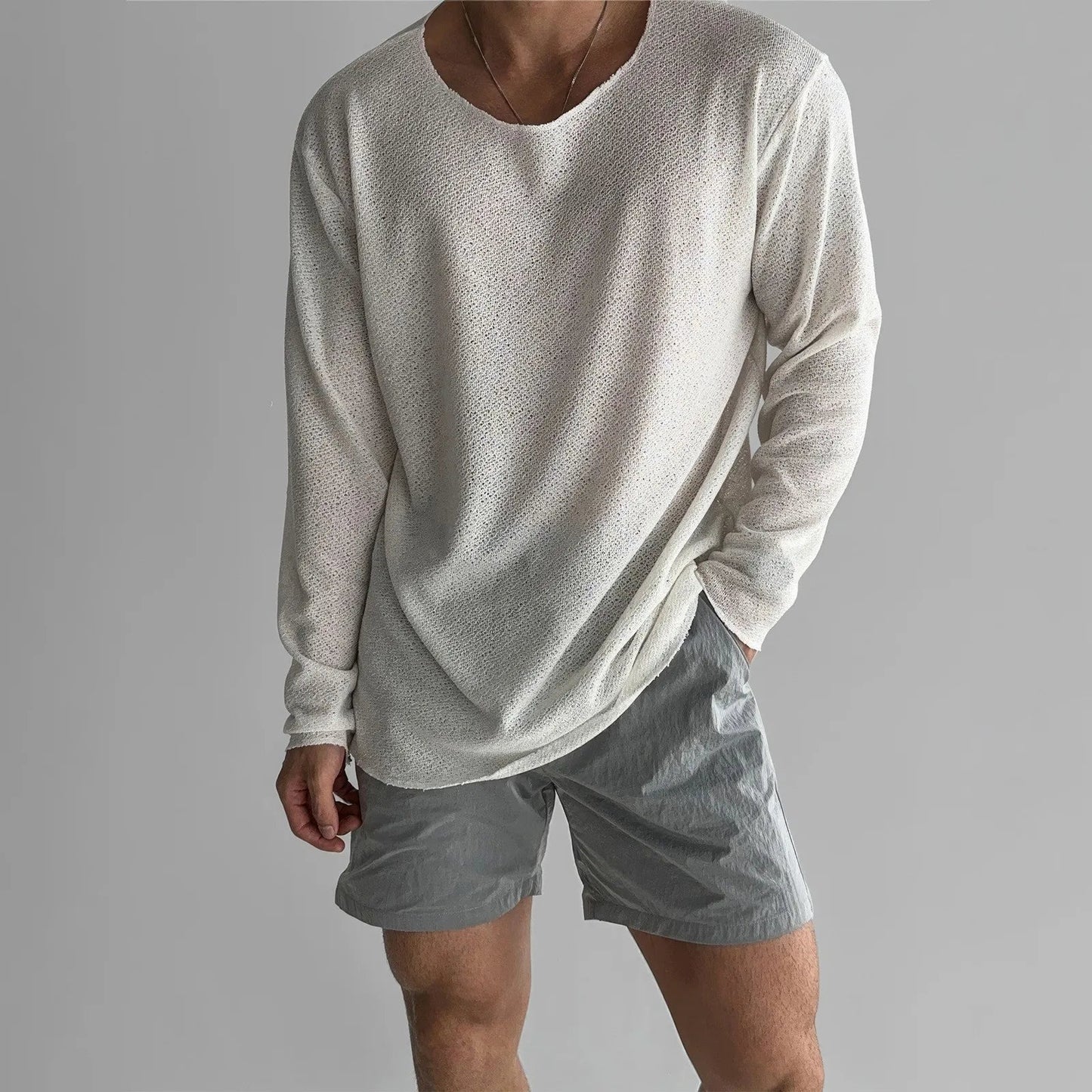 Breathable Men's Knit Shirt - BritishElegance