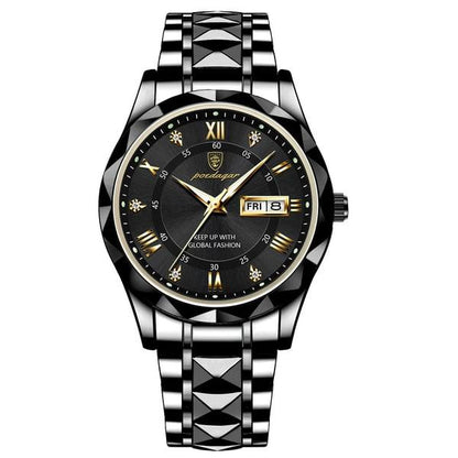 Waterproof Men's Sports Watch with Glow in Dark Face
