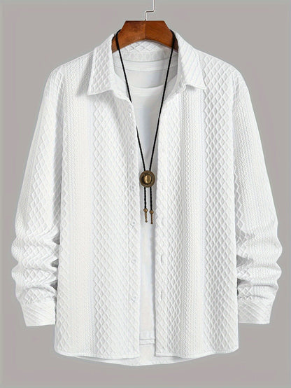 Men's shirt made from stretch jersey - modern comfort with a classic touch