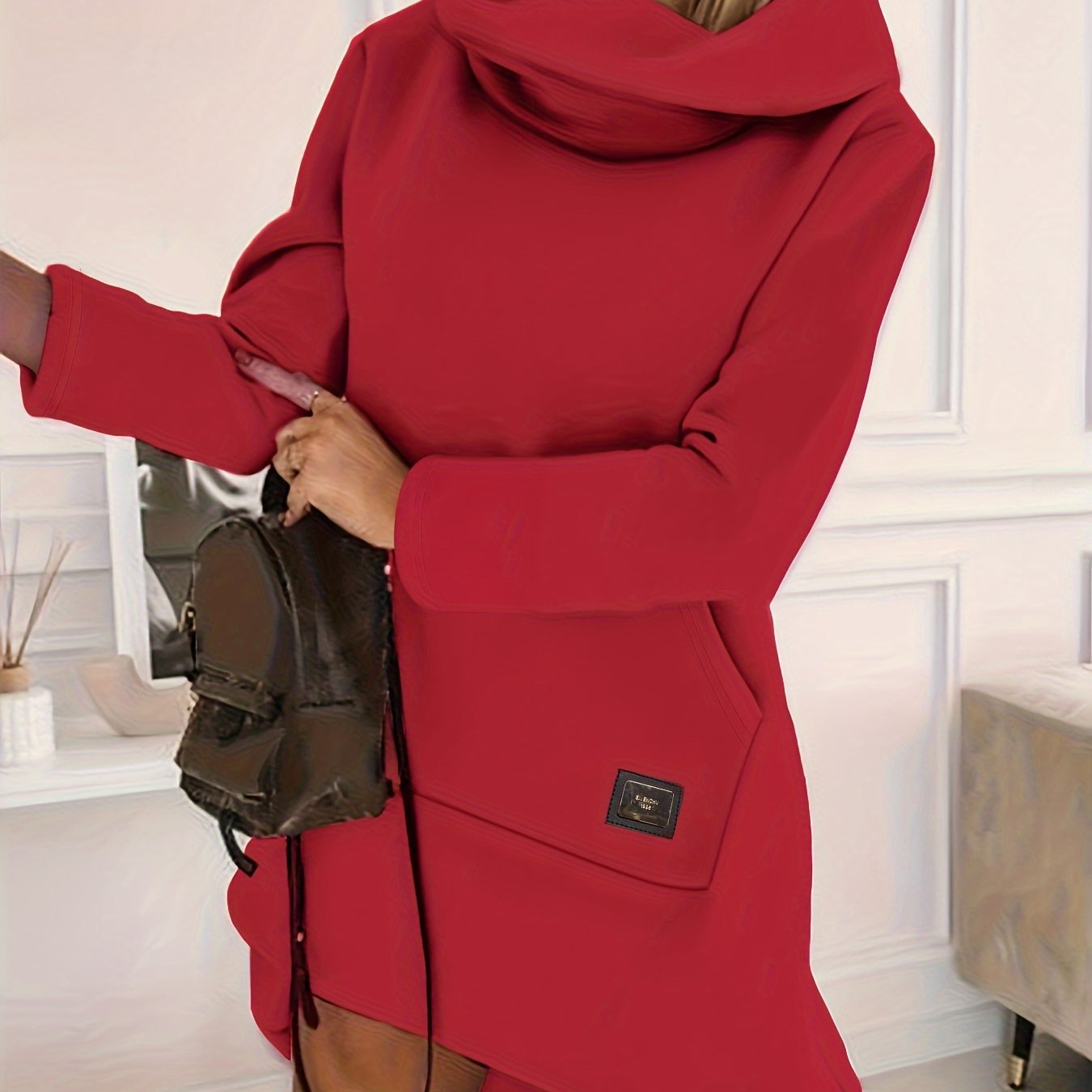 Classic Crew Neck Dress Sweatshirt