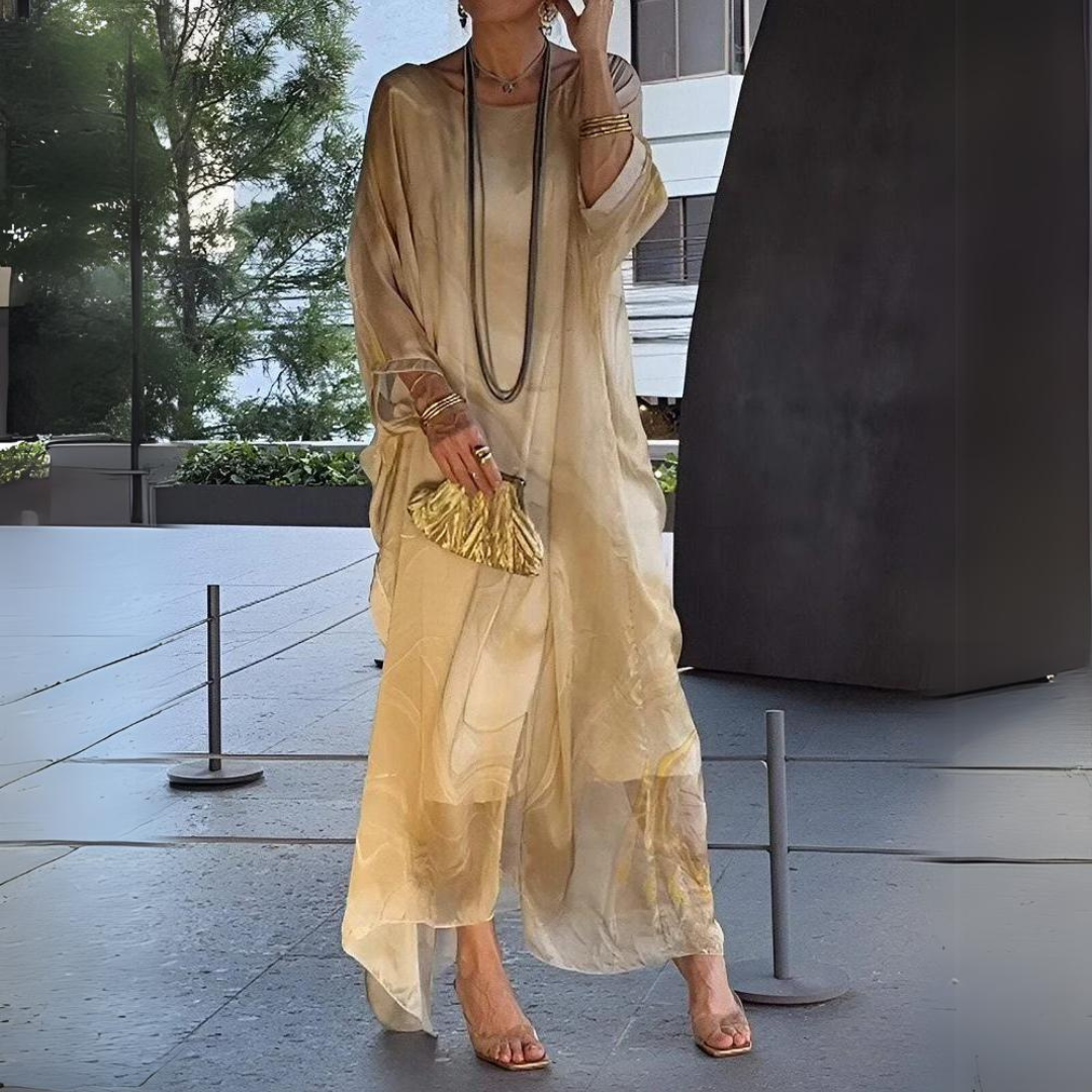 Zahara – Printed kaftan dress