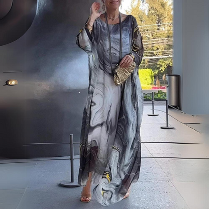 Zahara – Printed kaftan dress