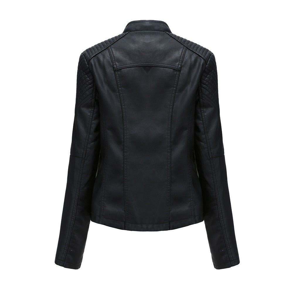 Shadowcrest – Women’s Faux Leather Jacket