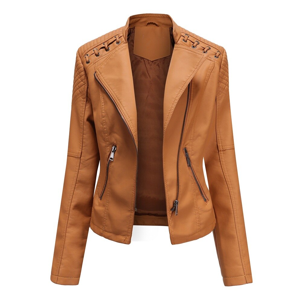 Shadowcrest – Women’s Faux Leather Jacket