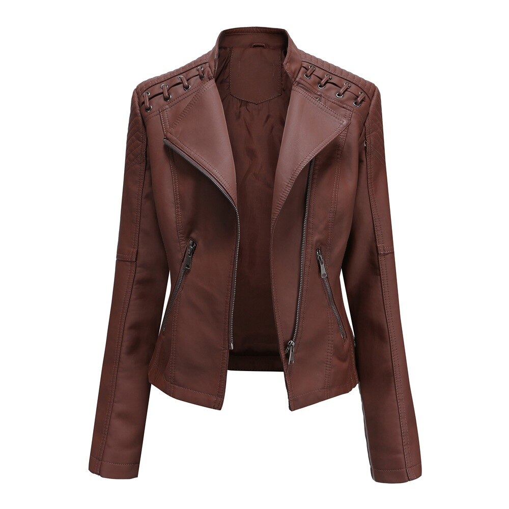Shadowcrest – Women’s Faux Leather Jacket