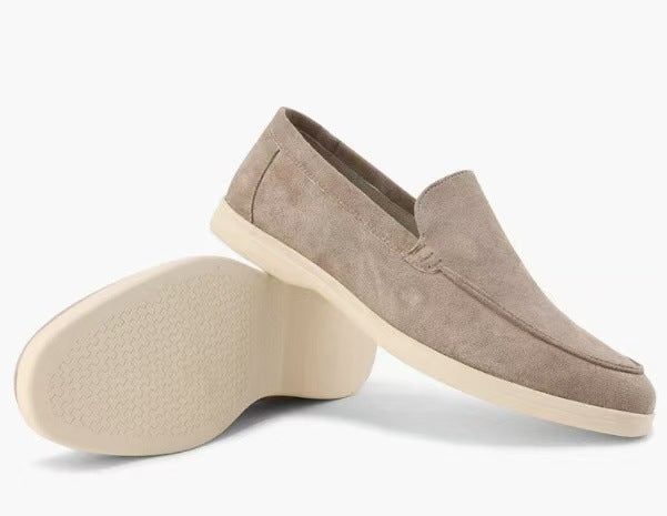 Men’s Modern Slip On Suede Platform Loafers