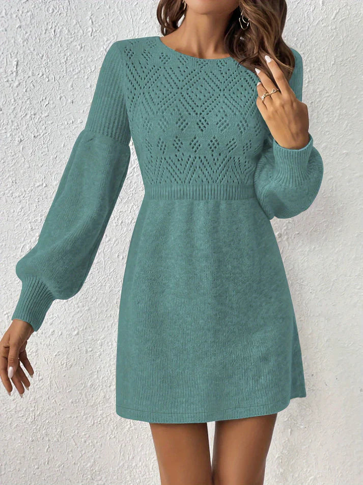 Elegant V-Neck Fit and Flare Evening Dress for Women