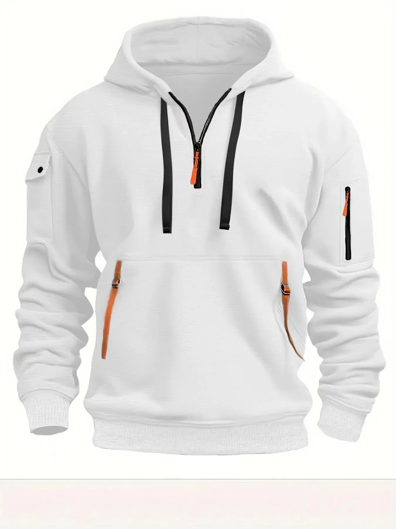 Classic English Zip Up Hoodie with Pockets