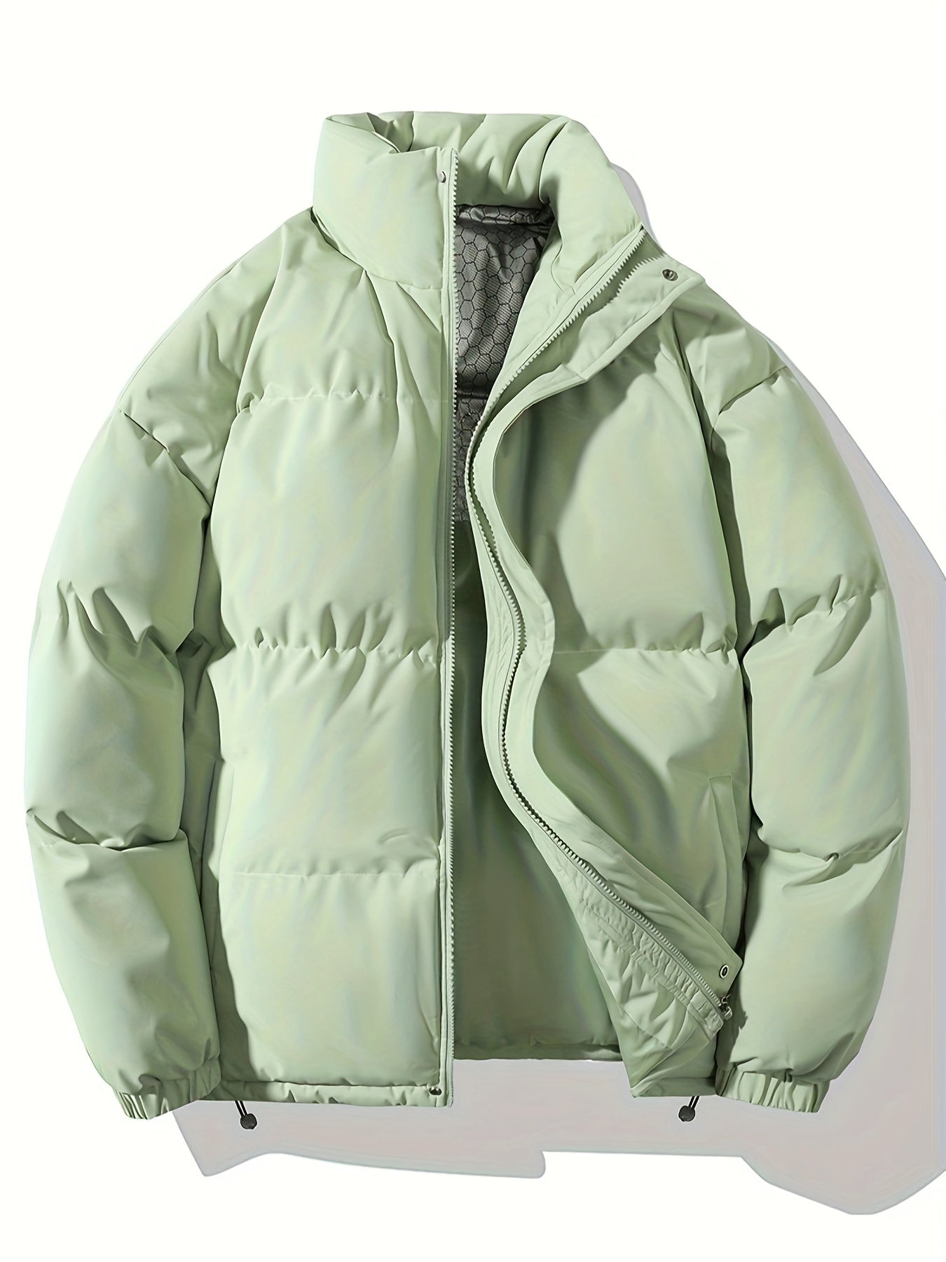 Cozy Fleece Lined Mens Winter Coat with Pockets - BritishElegance