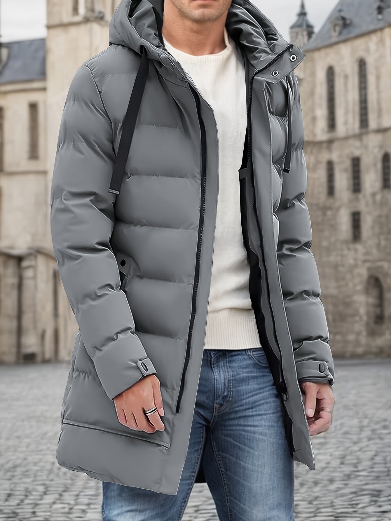 Comfy Insulated Men's Puffer Hoodie Jacket