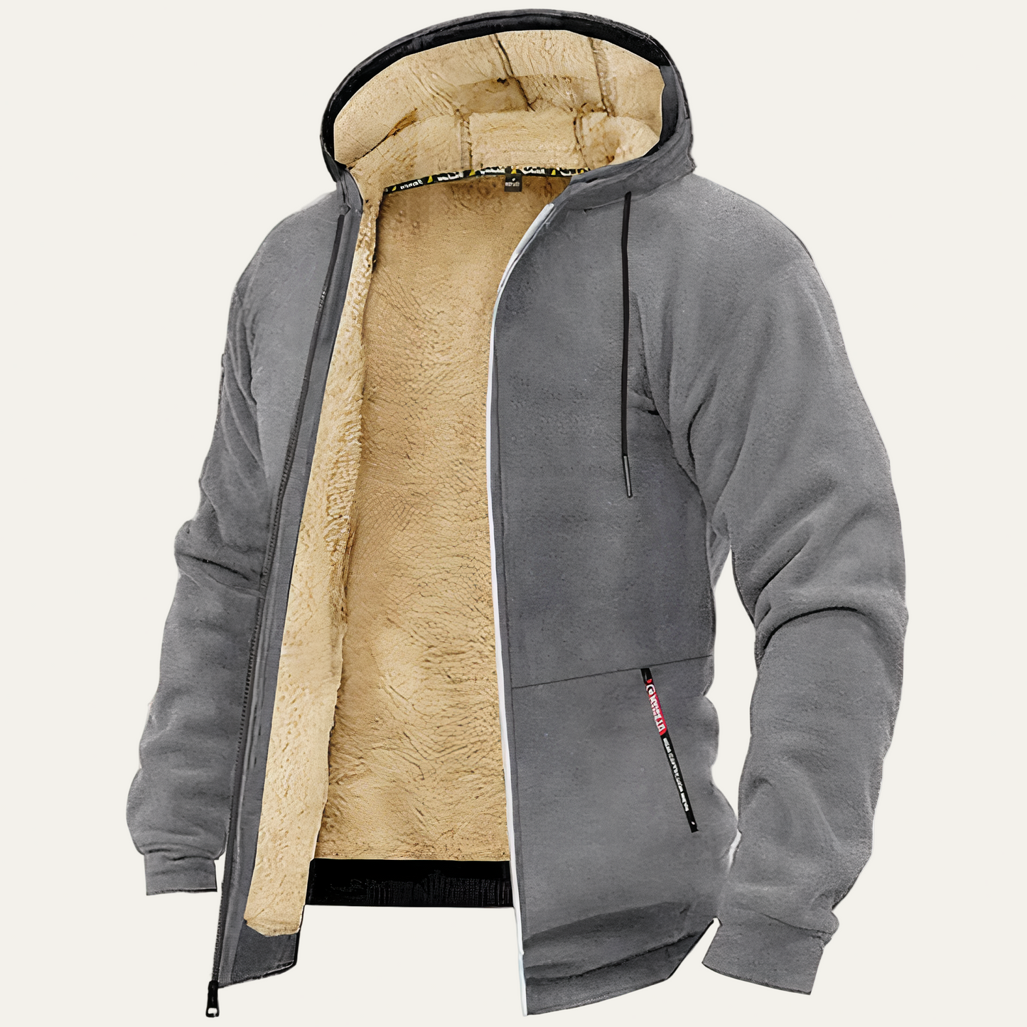 Men’s Corduroy Short Puffer Jacket with Hood