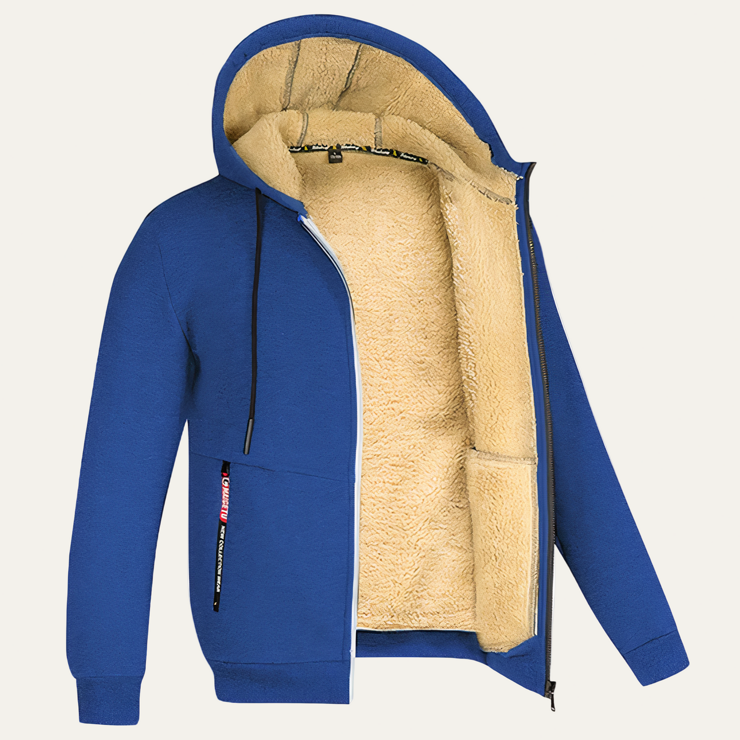 Men’s Corduroy Short Puffer Jacket with Hood