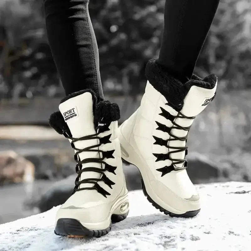 Fleece-Lined Snow Boots for Women