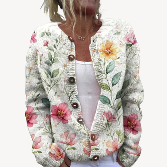 Women's Floral Embroidered Cardigan