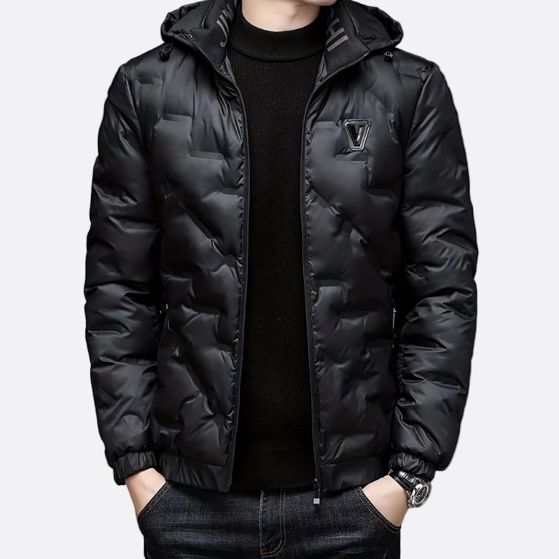 Men’s Fur Lined Leather Zip Jacket