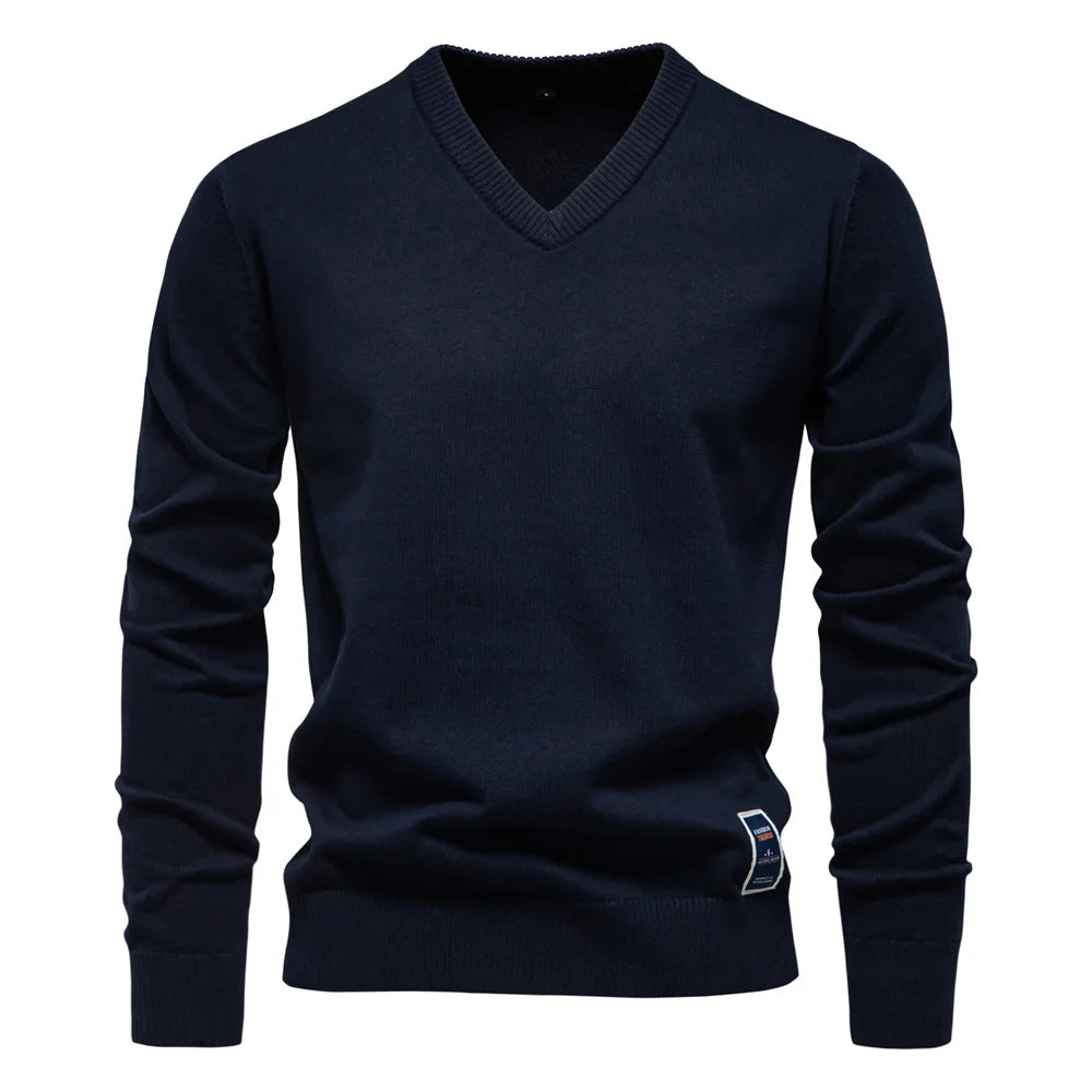Cevori Soft Comfort Fit V-Neck Jumper