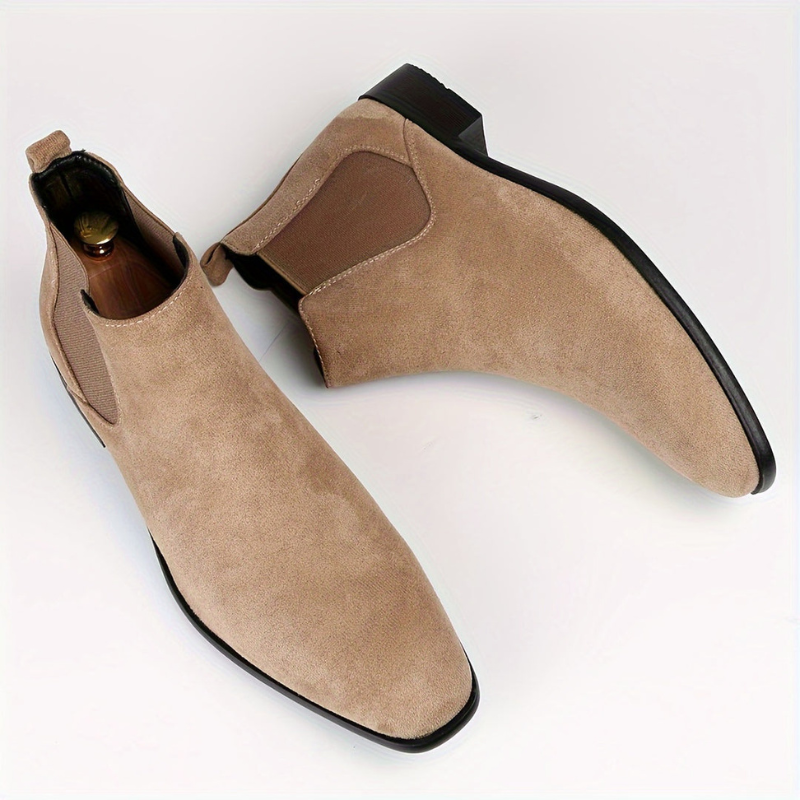 Men’s Suede Look Formal Chelsea Boots