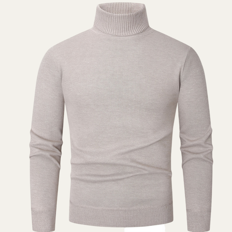 Men’s Heavyweight Fleece Lined Turtleneck Sweater