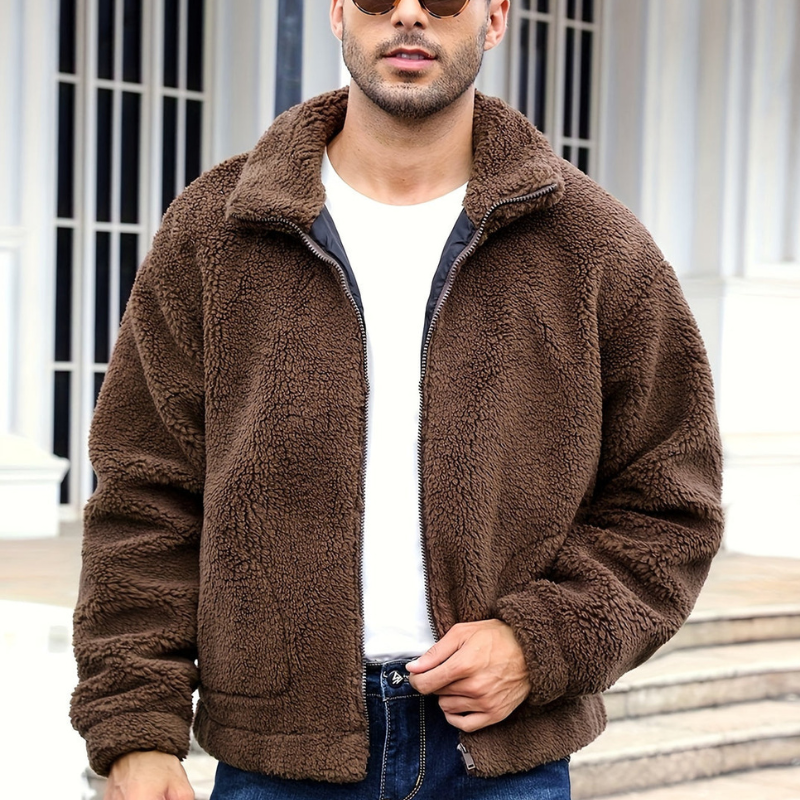 Cevori Warm Fur Lined Design Winter Coat