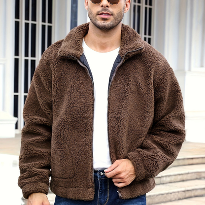 Cevori Warm Fur Lined Design Winter Coat